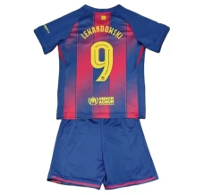 Maillot de Foot FC Barcelone Lewandowski 9 Enfant Tenue Domicile 2025/26