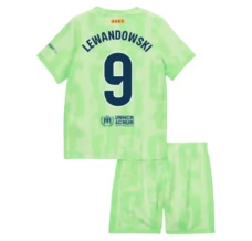 Maillot de Foot FC Barcelone Lewandowski 9 Enfant Tenue Third 2024/25