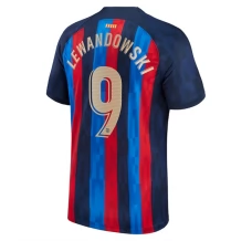 Maillot de Foot FC Barcelone Lewandowski 9 Tenue Domicile 2022/23