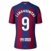 Maillot de Foot FC Barcelone Lewandowski 9 Tenue Domicile 2023/24