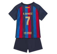 Maillot de Foot FC Barcelone O. Dembélé 7 Enfant Tenue Domicile 2022/23