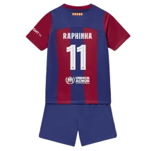 Maillot de Foot FC Barcelone Raphinha 11 Enfant Tenue Domicile 2023/24