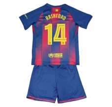 Maillot de Foot FC Barcelone Rashford 14 Enfant Tenue Domicile 2025/26