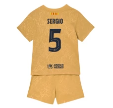 Maillot de Foot FC Barcelone Sergio 5 Enfant Tenue Extérieur 2022/23 Maillot de Foot FC Barcelone Sergio 5 Enfant Tenue Extérieur 2022/23