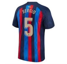 Maillot de Foot FC Barcelone Sergio 5 Tenue Domicile 2022/23