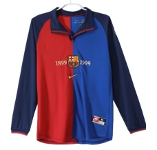 Maillot de Foot FC Barcelone Tenue Domicile Centenary Retro 1999-00 Manche Longue