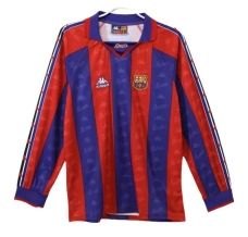 Maillot de Foot FC Barcelone Tenue Domicile Retro 1995-97 Manche Longue