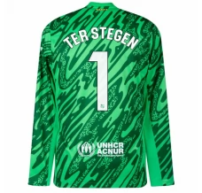 Maillot de Foot FC Barcelone Ter Stegen 1 Gardien Tenue Domicile 2024/25 Manche Longue