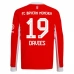 Maillot de Foot FC Bayern Munich Davies 19 Tenue Domicile 2025/26 Manche Longue
