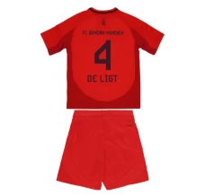 Maillot de Foot FC Bayern Munich De Ligt 4 Enfant Tenue Domicile 2024/25