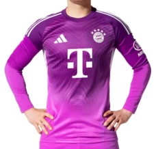 Maillot de Foot FC Bayern Munich Gardien Tenue Domicile Purple 2025/26 Manche Longue