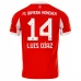 Maillot de Foot FC Bayern Munich Luis Díaz 14 Tenue Domicile 2025/26