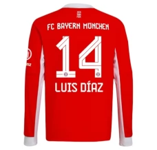 Maillot de Foot FC Bayern Munich Luis Díaz 14 Tenue Domicile 2025/26 Manche Longue Maillot de Foot FC Bayern Munich Luis Díaz 14 Tenue Domicile 2025/26 Manche Longue