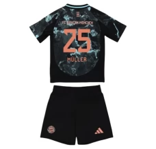 Maillot de Foot FC Bayern Munich Müller 25 Enfant Tenue Extérieur 2024/25