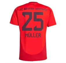 Maillot de Foot FC Bayern Munich Müller 25 Tenue Domicile 2024/25