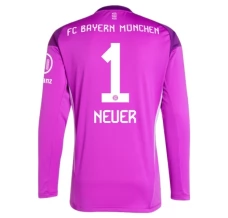 Maillot de Foot FC Bayern Munich Neuer 1 Gardien Tenue Domicile Purple 2025/26 Manche Longue
