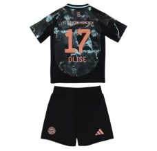 Maillot de Foot FC Bayern Munich Olise 17 Enfant Tenue Extérieur 2024/25