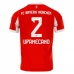 Maillot de Foot FC Bayern Munich Upamecano 2 Tenue Domicile 2025/26