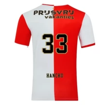 Maillot de Foot Feyenoord Rotterdam Hancko 33 Tenue Domicile 2025/26