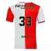 Maillot de Foot Feyenoord Rotterdam Hancko 33 Tenue Domicile 2025/26