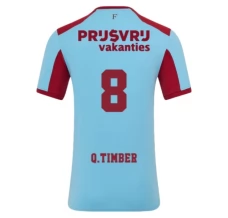 Maillot de Foot Feyenoord Rotterdam Q.Timber 8 Tenue Third 2025/26