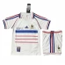 Maillot de Foot France Enfant Tenue Extérieur Retro 1998