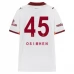 Maillot de Foot Galatasaray SK Osimhen 45 Tenue Extérieur 2025/26