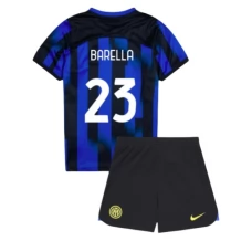 Maillot de Foot Inter Milan Barella 23 Enfant Tenue Domicile 2023/24