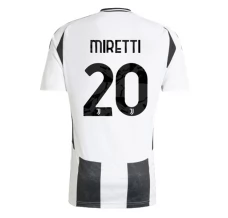 Maillot de Foot Juventus FC Miretti 20 Tenue Domicile 2024/25