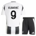 Maillot de Foot Juventus FC Vlahović 9 Enfant Tenue Domicile 2024/25