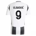 Maillot de Foot Juventus FC Vlahović 9 Tenue Domicile 2024/25