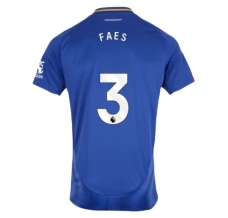 Maillot de Foot Leicester City Faes 3 Tenue Domicile 2024/25