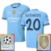 Maillot de Foot Manchester City Bernardo 20 Tenue Domicile Champions League With Patch 2024/25