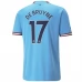 Maillot de Foot Manchester City De Bruyne 17 Tenue Domicile 2022/23 Maillot de Foot Manchester City De Bruyne 17 Tenue Domicile 2022/23
