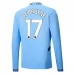 Maillot de Foot Manchester City De Bruyne 17 Tenue Domicile 2024/25 Manche Longue Maillot de Foot Manchester City De Bruyne 17 Tenue Domicile 2024/25 Manche Longue