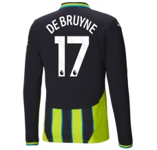 Maillot de Foot Manchester City De Bruyne 17 Tenue Extérieur 2024/25 Manche Longue Maillot de Foot Manchester City De Bruyne 17 Tenue Extérieur 2024/25 Manche Longue