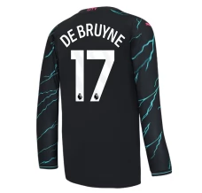 Maillot de Foot Manchester City De Bruyne 17 Tenue Third 2023/24 Manche Longue Maillot de Foot Manchester City De Bruyne 17 Tenue Third 2023/24 Manche Longue