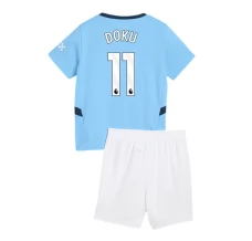 Maillot de Foot Manchester City Doku 11 Enfant Tenue Domicile 2024/25