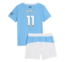 Maillot de Foot Manchester City Doku 11 Enfant Tenue Domicile 2025/26 Maillot de Foot Manchester City Doku 11 Enfant Tenue Domicile 2025/26