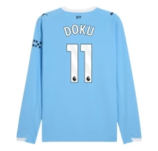 Maillot de Foot Manchester City Doku 11 Tenue Domicile 2025/26 Manche Longue