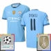 Maillot de Foot Manchester City Doku 11 Tenue Domicile Champions League With Patch 2024/25