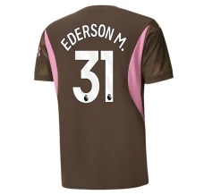 Maillot de Foot Manchester City Ederson M. 31 Gardien Tenue Domicile 2024/25