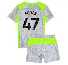 Maillot de Foot Manchester City Foden 47 Enfant Tenue Third 2025/26 Maillot de Foot Manchester City Foden 47 Enfant Tenue Third 2025/26