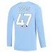 Maillot de Foot Manchester City Foden 47 Tenue Domicile 2023/24 Manche Longue