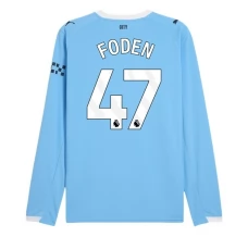 Maillot de Foot Manchester City Foden 47 Tenue Domicile 2025/26 Manche Longue