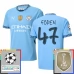 Maillot de Foot Manchester City Foden 47 Tenue Domicile Champions League With Patch 2024/25