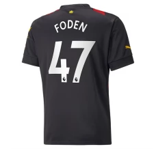 Maillot de Foot Manchester City Foden 47 Tenue Extérieur 2022/23