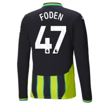 Maillot de Foot Manchester City Foden 47 Tenue Extérieur 2024/25 Manche Longue Maillot de Foot Manchester City Foden 47 Tenue Extérieur 2024/25 Manche Longue