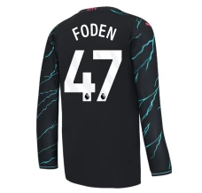 Maillot de Foot Manchester City Foden 47 Tenue Third 2023/24 Manche Longue Maillot de Foot Manchester City Foden 47 Tenue Third 2023/24 Manche Longue