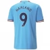 Maillot de Foot Manchester City Haaland 9 Tenue Domicile 2022/23
